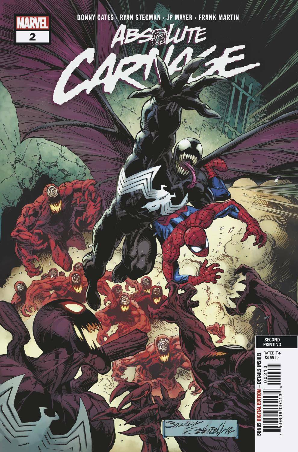 Absolute Carnage #2 Third 3rd Printing Bagley Marvel - NM or Better
