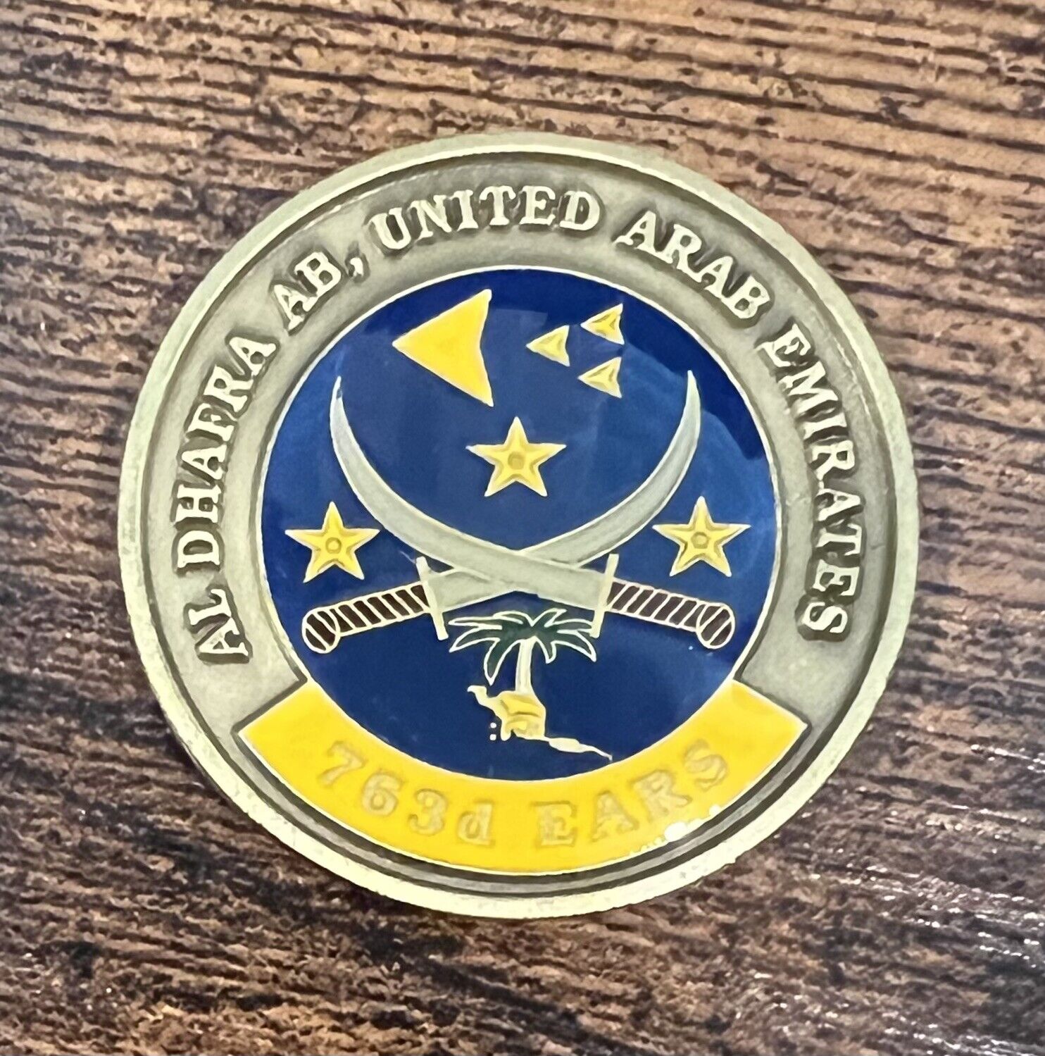 763rd EARS Expeditionary Air Refueling Squadron Al Dhafra USAF Challenge Coin