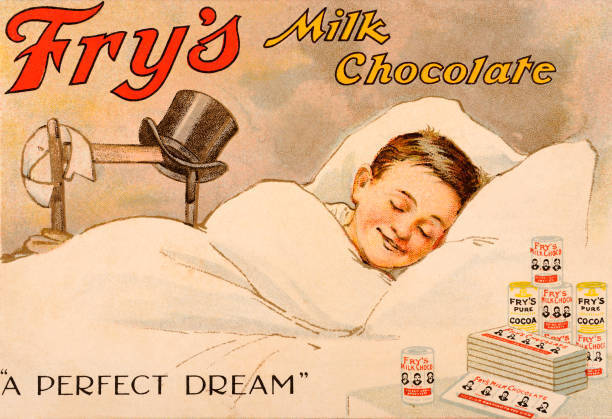 Illustration Fry'S Milk Chocolate Advertising 1920 Advertising OLD PHOTO
