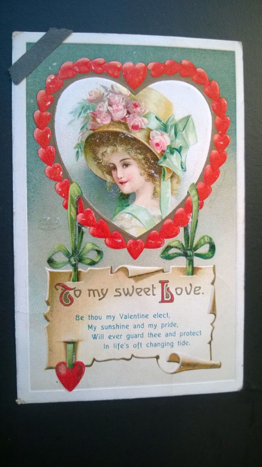  Antique Embossed Postcard 1913 \