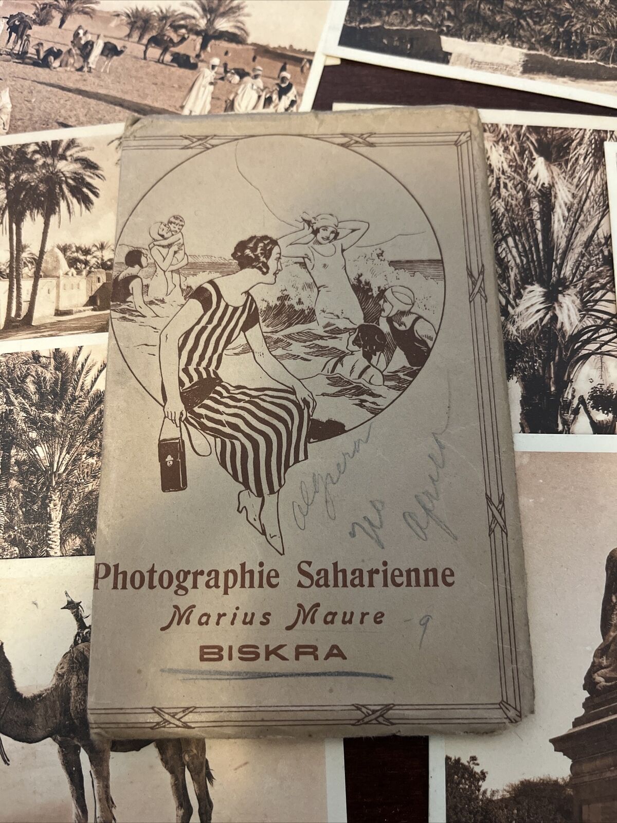Vintage Buskers Kodak Algeria Postcards 