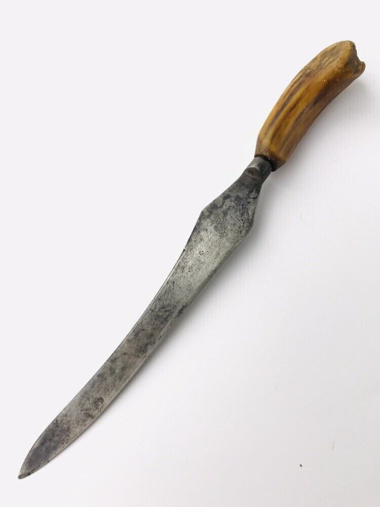 Vintage Alfred Williams Ebro Carving Knife Stag Handle Sheffield England 