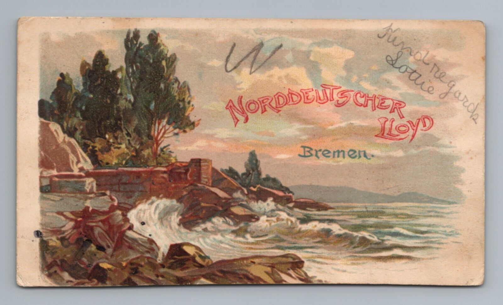 Norddeutscher Lloyd Bremen Postcard