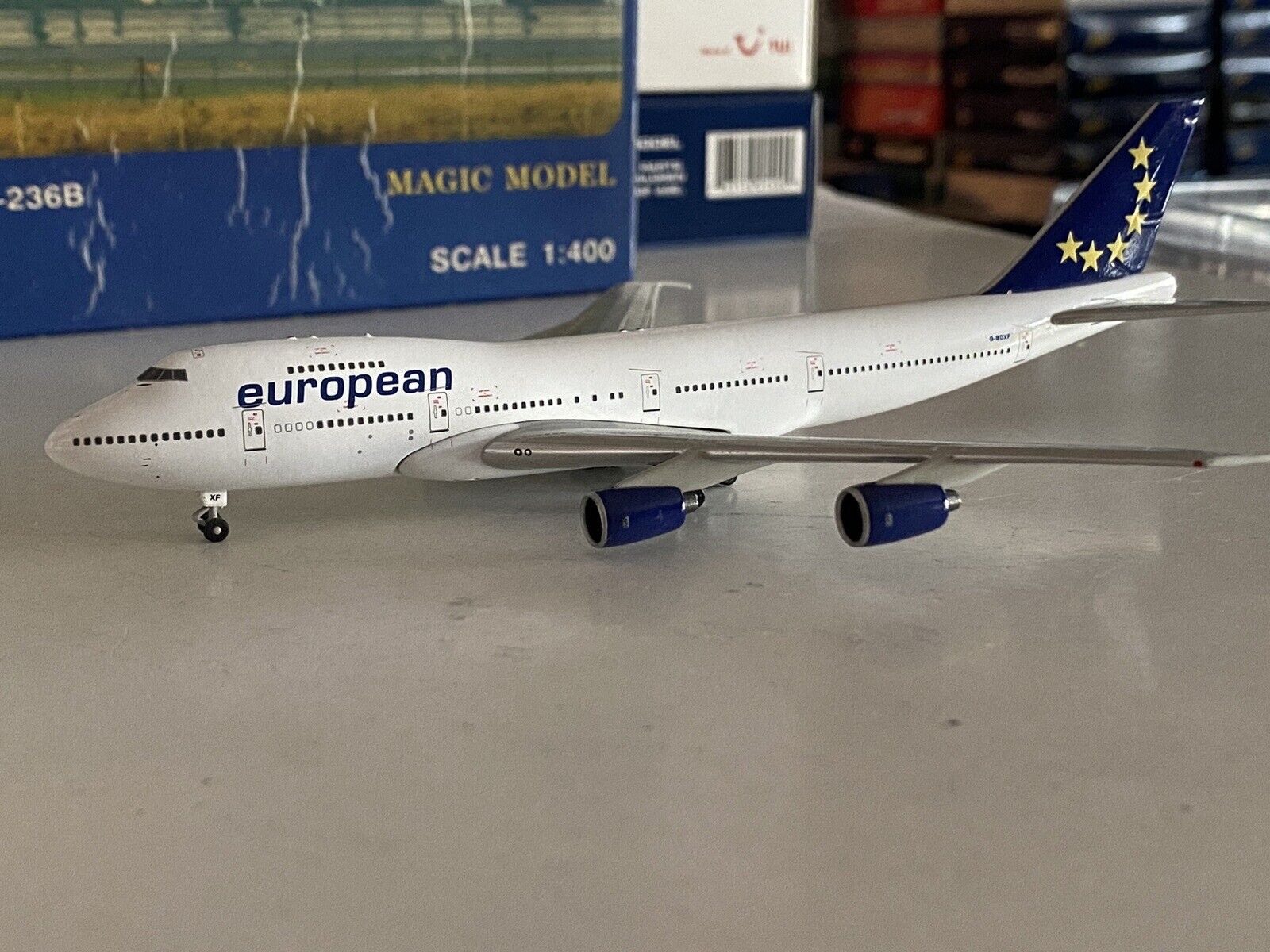Magic Models European Aircharter Boeing 747-200 1:400 G-BDXF like Gemini Jets
