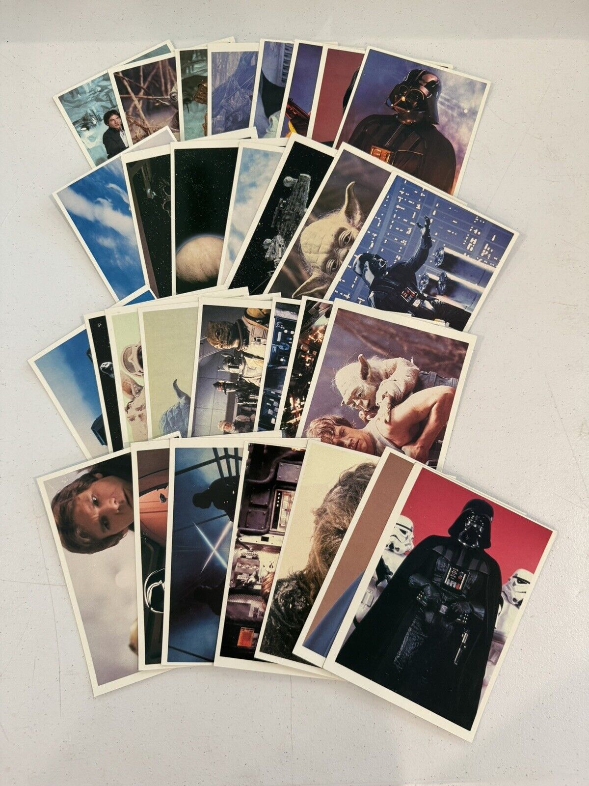 1980 Topps Star Wars Empire Strikes Back Giant Photocards Set 1-30 Complete Set