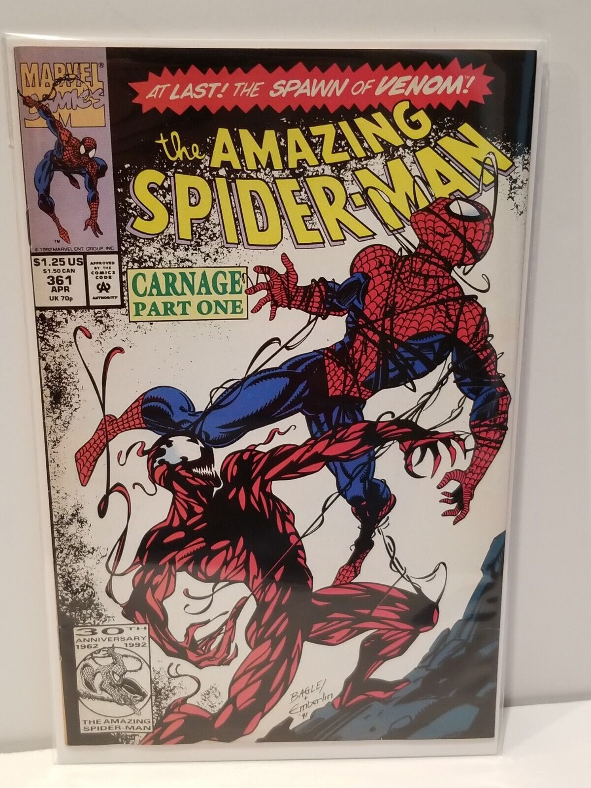 The Amazing Spider-Man issue number 361 First Appearance Of Carnage