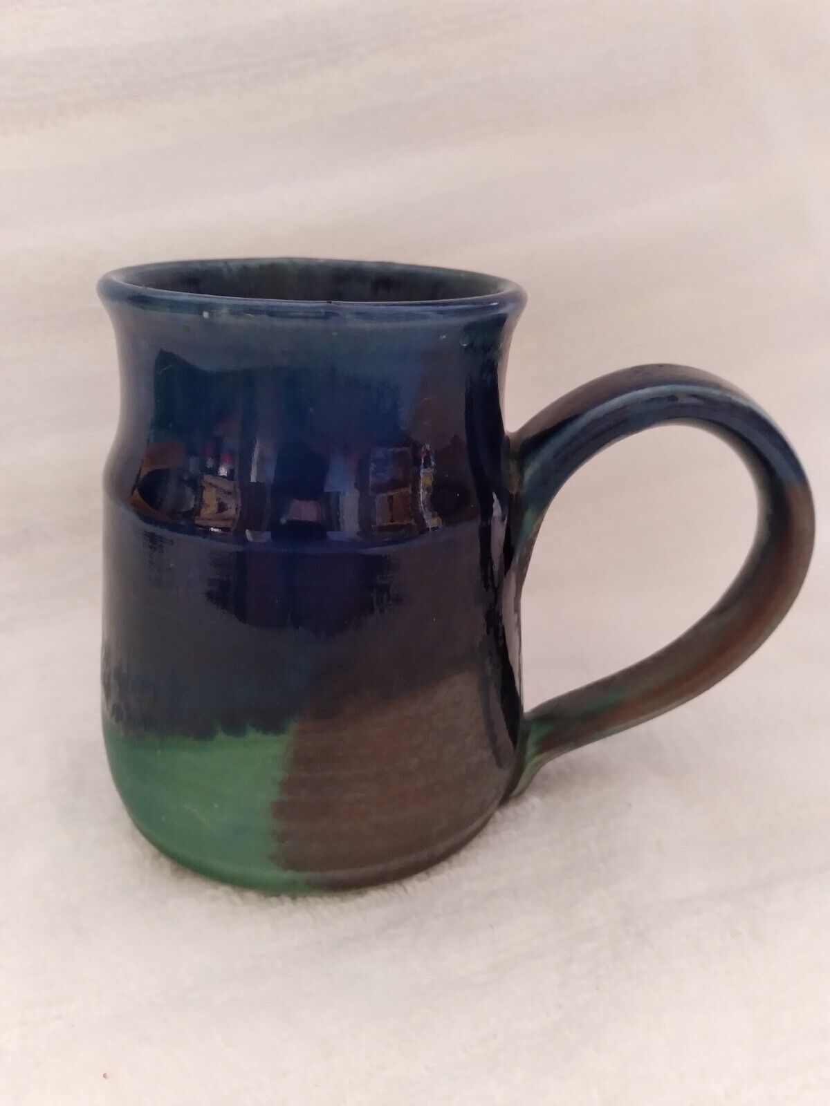 Art Pottery Handcrafted Signed Coffee Mug Cup Large