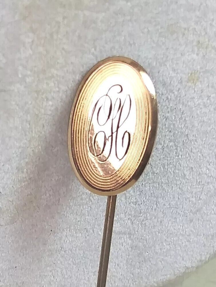 Two Vintage Initial C Hat Pins
