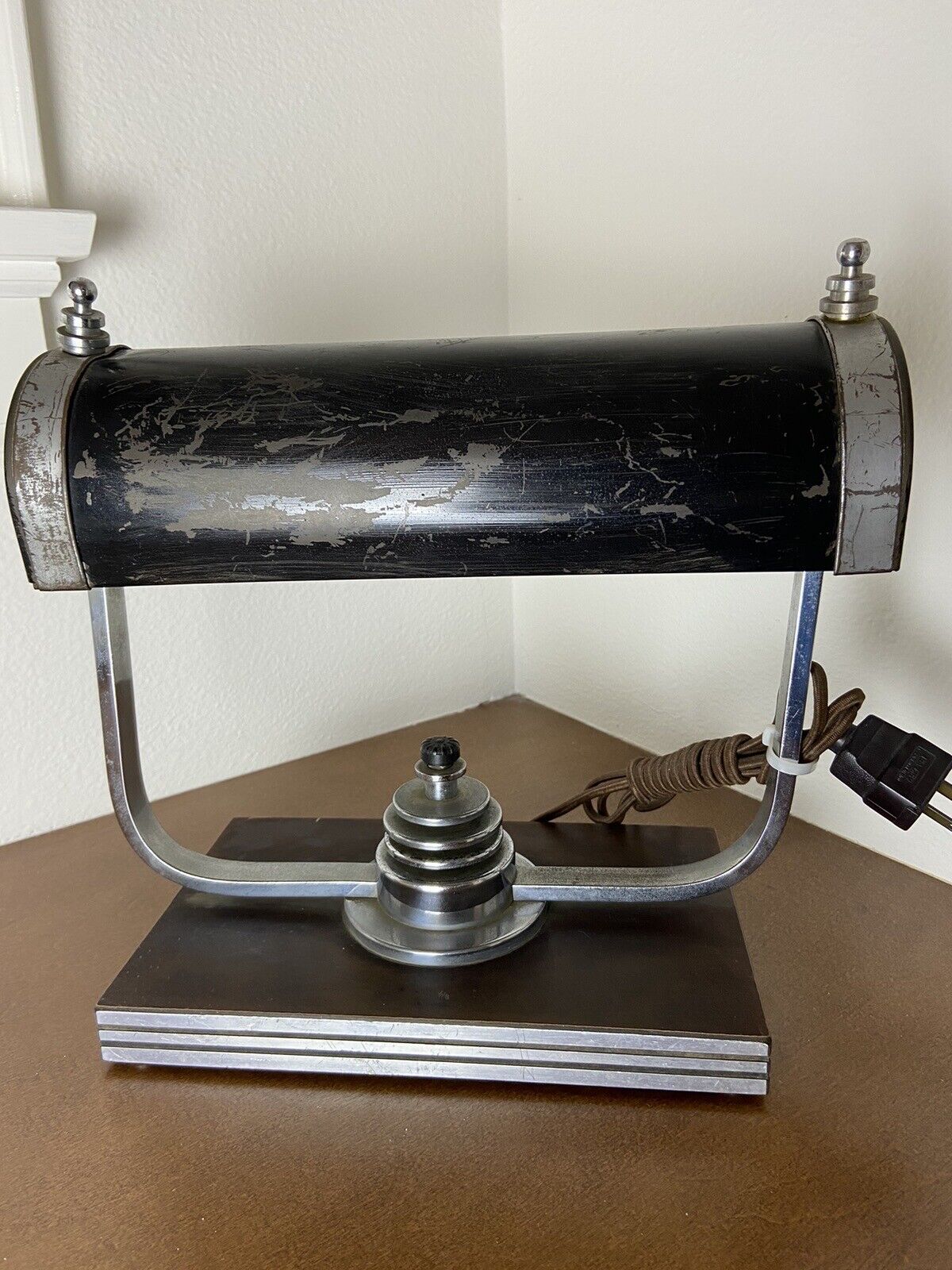 Markel Machine Age Deco Desk Lamp