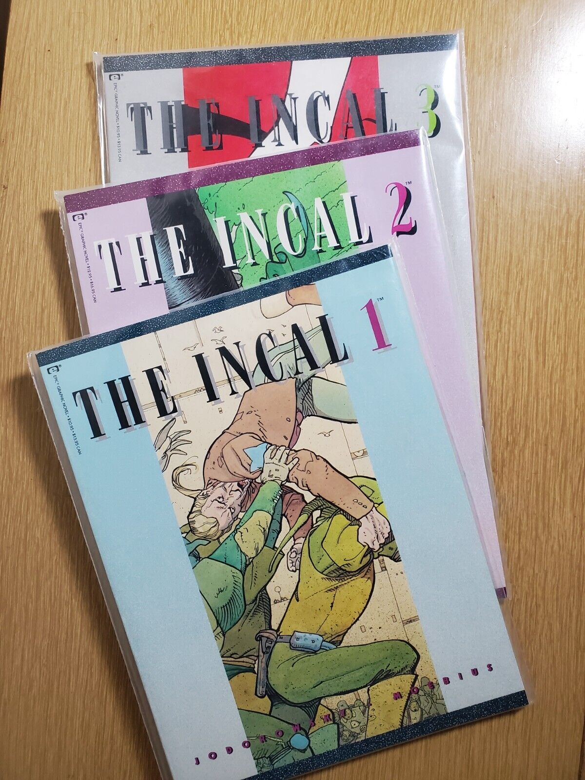 THE INCAL VOL 1-3 MOEBIUS 1988 EPIC COMICS