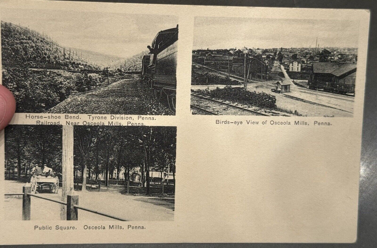 OSCEOLA MILLS PA Early Photo PC - Circa 1905