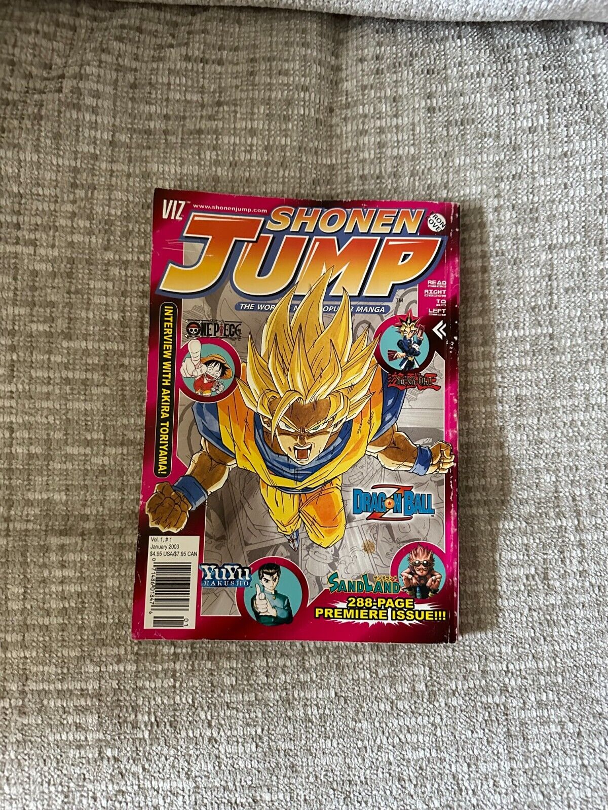 Shonen Jump Manga Magazine Volume 1 Issue 1 January 2003 Dragon Ball No Card