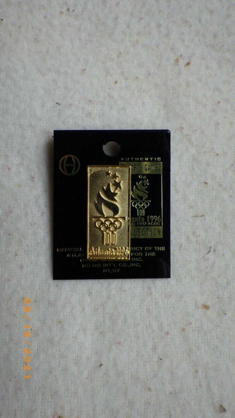 Authentic & Licensed Official 1996 Atlanta Olympic Games Collector Pin 