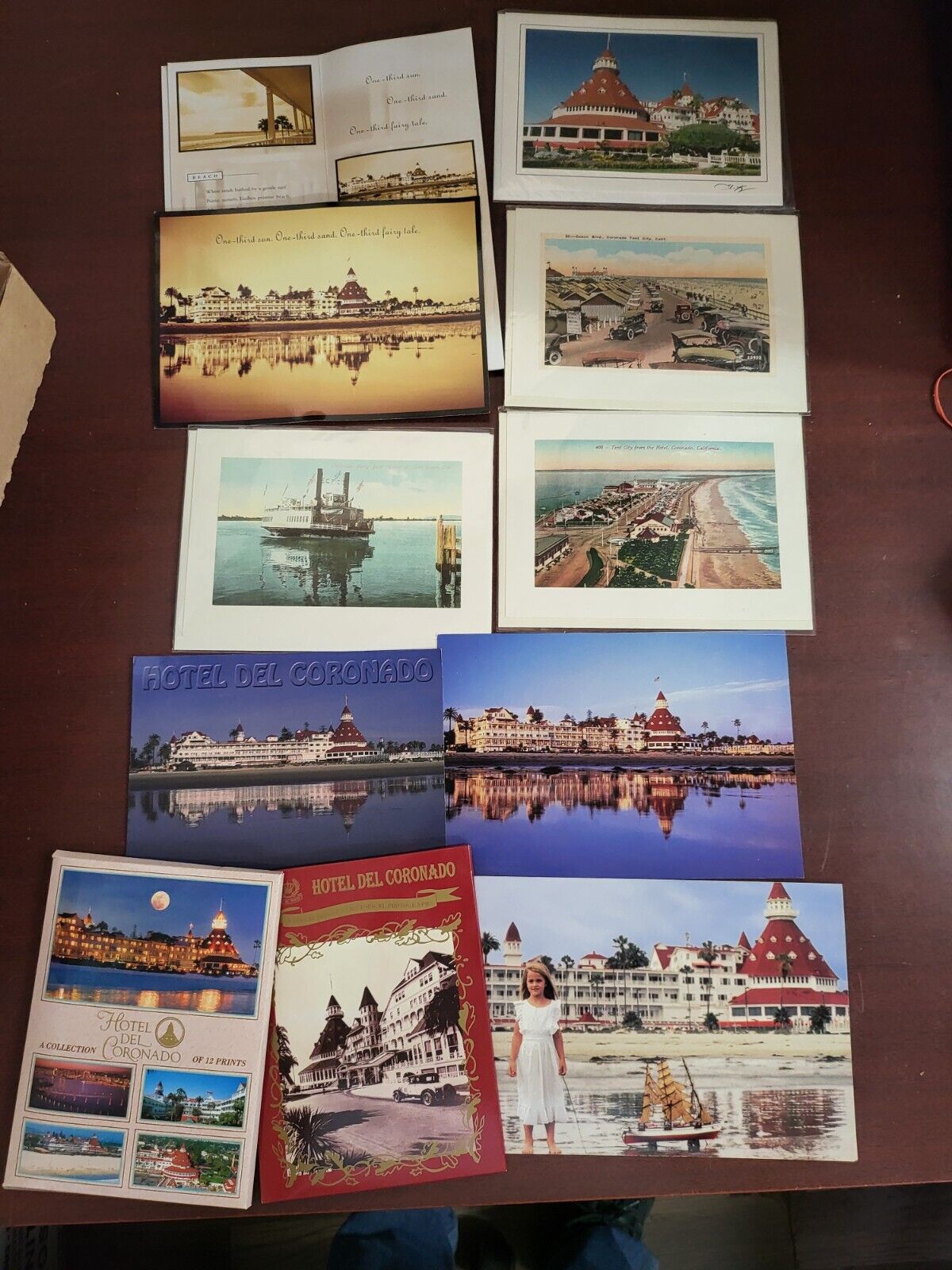 Hotel Del Coronado Greeting Card & Postcard lot California
