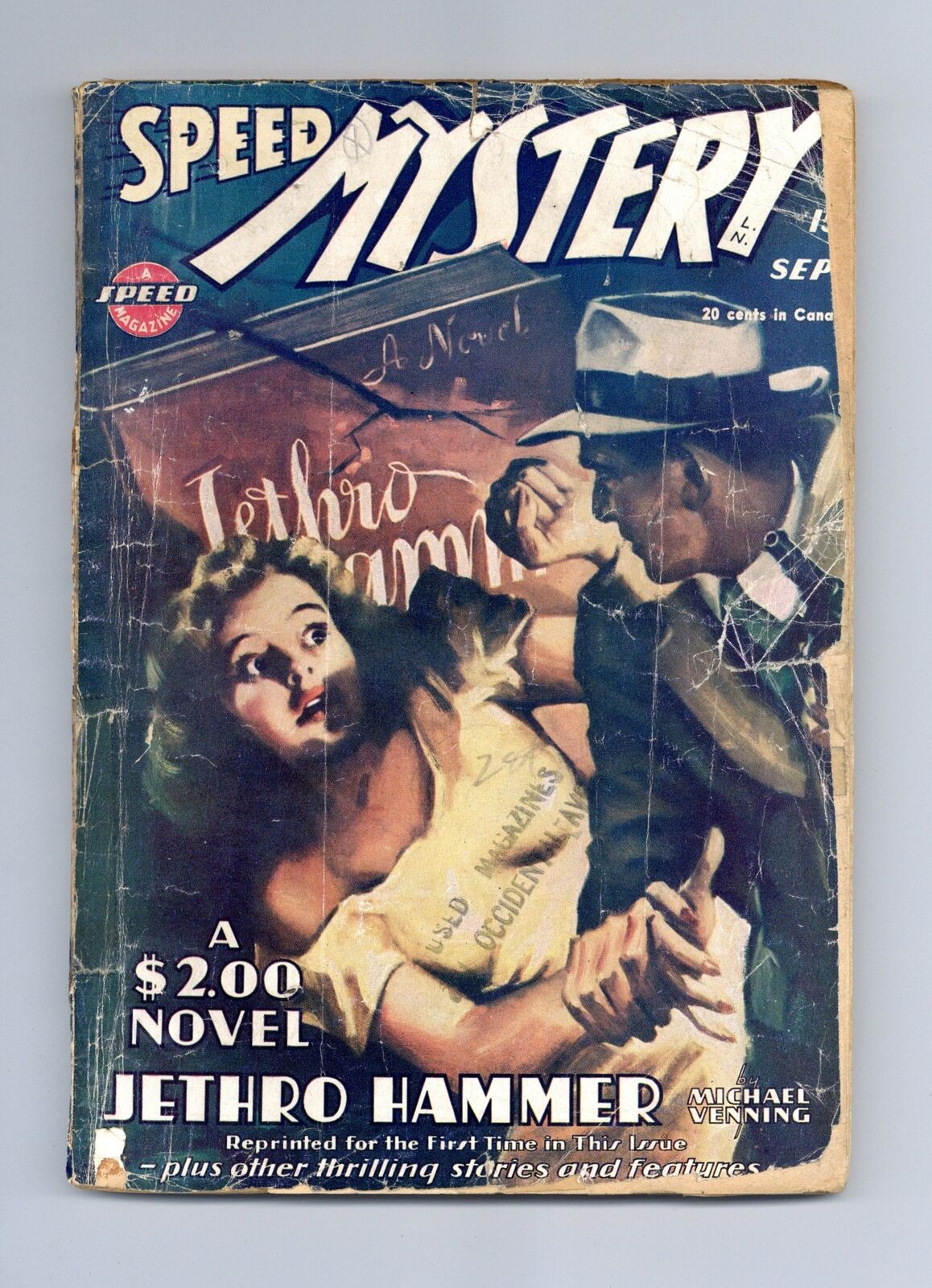 Speed Mystery Pulp Sep 1945 Vol. 3 #5 GD TRIMMED