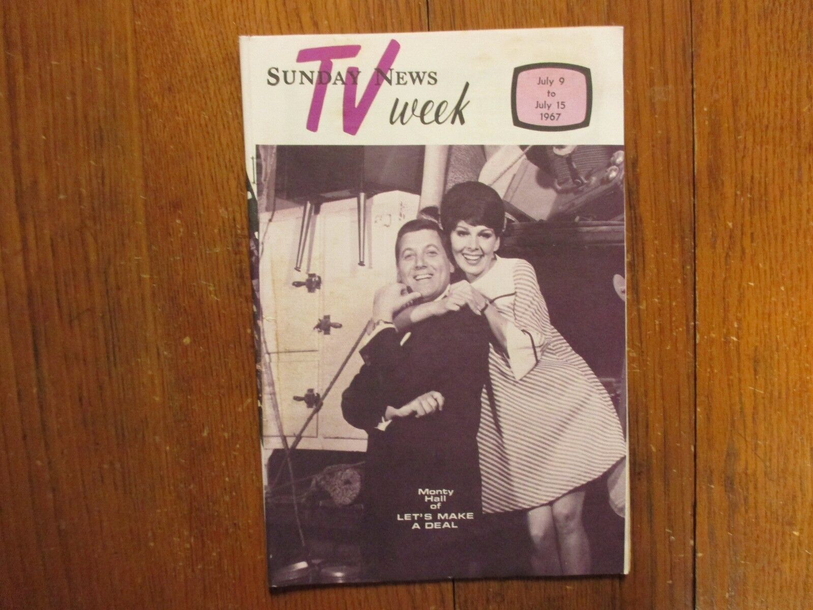 July 9-1967 Lancaster Pa TV Week Maga(MONTY HALL/CAROL MERRILL/LET\'S MAKE A DEAL