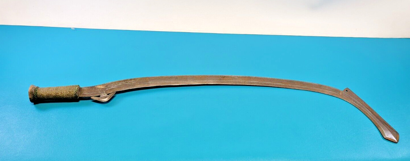Antique African Conga Mambele Curved Sword Saber Blade Knife