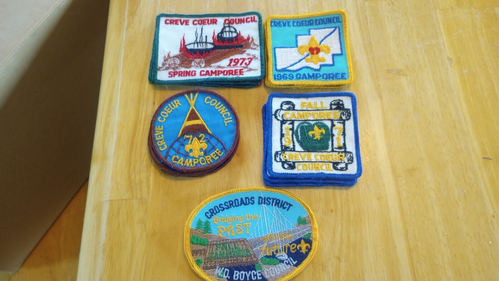 Creve Coeur Council Patches-5 different patches included