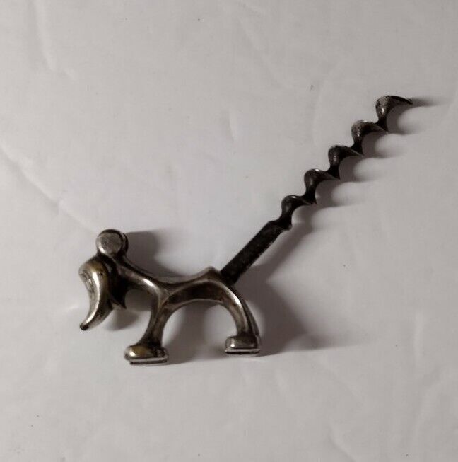 Corkscrew Early Mickey Mouse Animal Dog Silver 4\
