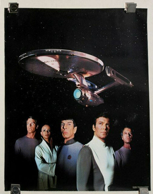 Original 1979 Star Trek tv movie 24x20 premium poster:Mr Spock,Captain Kirk,70\'s