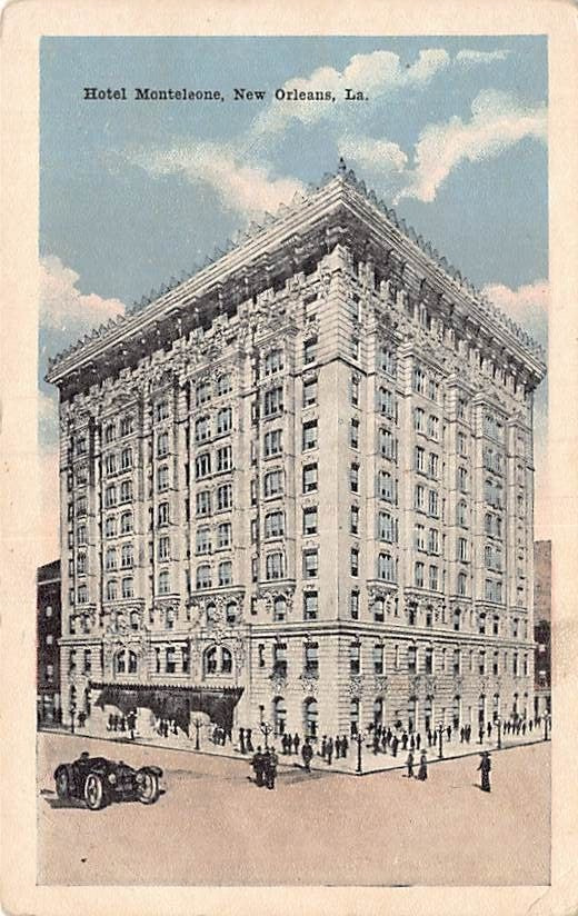 Postcard LA: Hotel Monteleone, New Orleans, Louisiana, WB, Unposted, 1910s