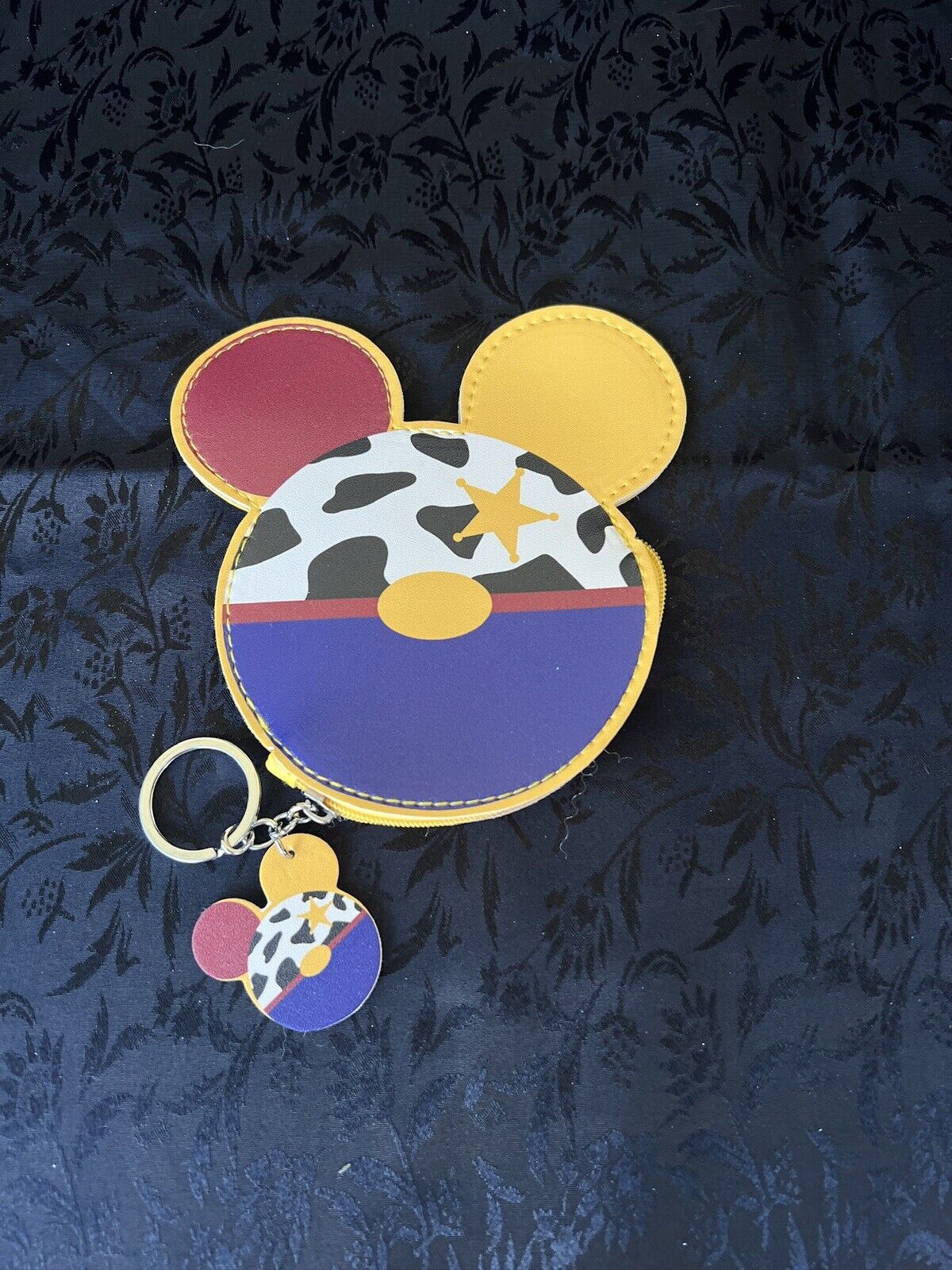 Disney Woody Coin Purse Keychain Mickey Minnie Mouse Pixar Sheriff Woody
