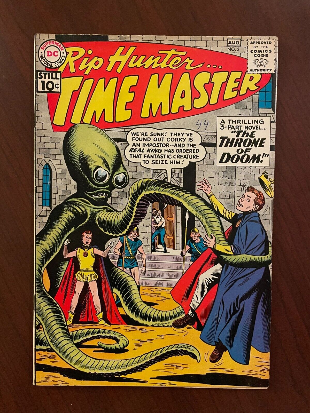 Rip Hunter: Time Master #3 (DC Comics 1961) Silver Age Sci-Fi 7.5 VF-