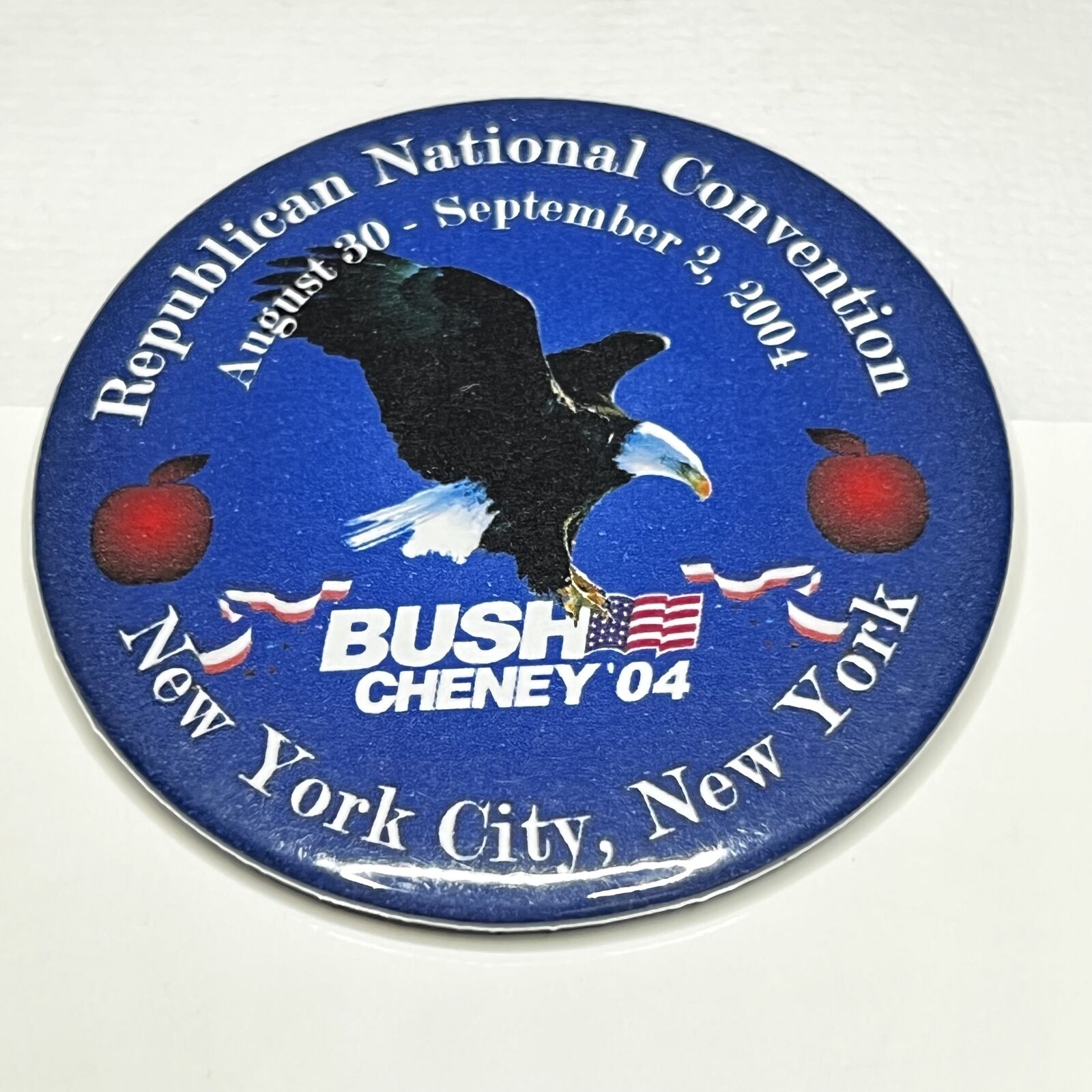 Vintage 2004 Bush Cheney RNC 2.25 Inch Campaign Button Pinback