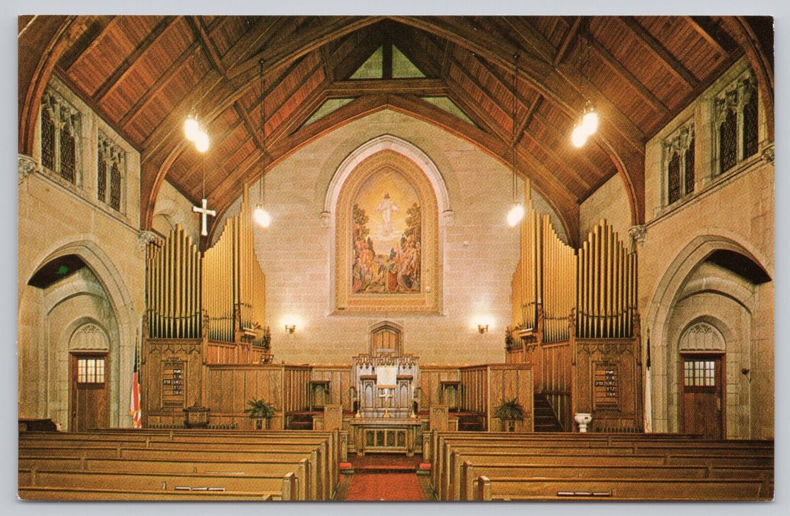 Calvary Methodist Church Atlantic City New Jersey NJ Vintage Chrome Postcard