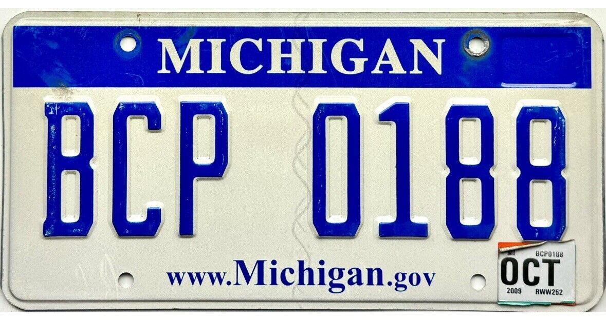*BARGAIN BIN*  2009 Michigan License Plate #BCP-0188