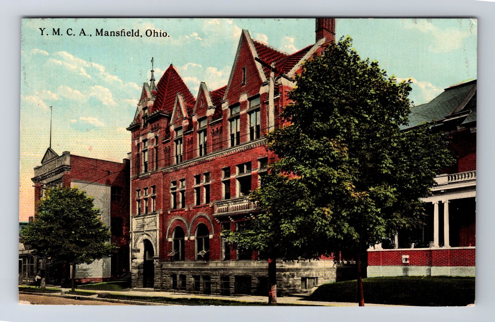 Mansfield OH-Ohio, YMCA, Antique, Souvenir, Vintage Postcard