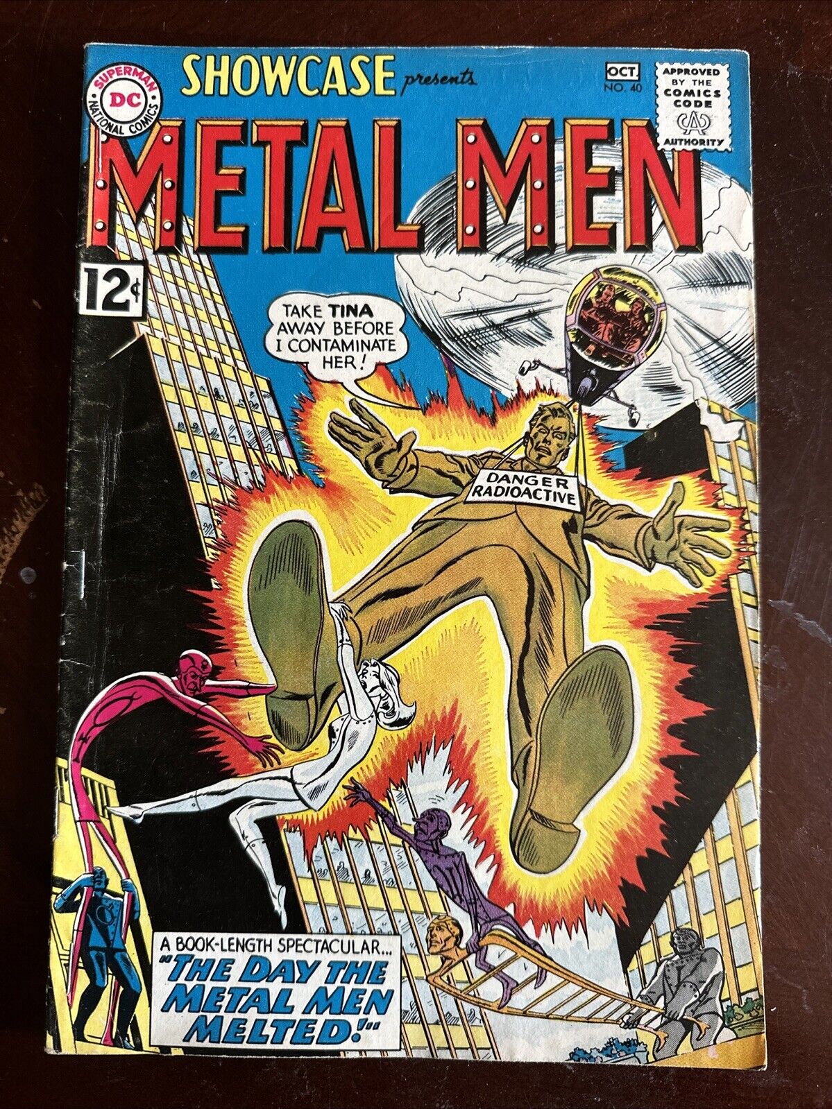 Showcase #40 Metal Men DC Comics 1962 2nd App Of Chemo