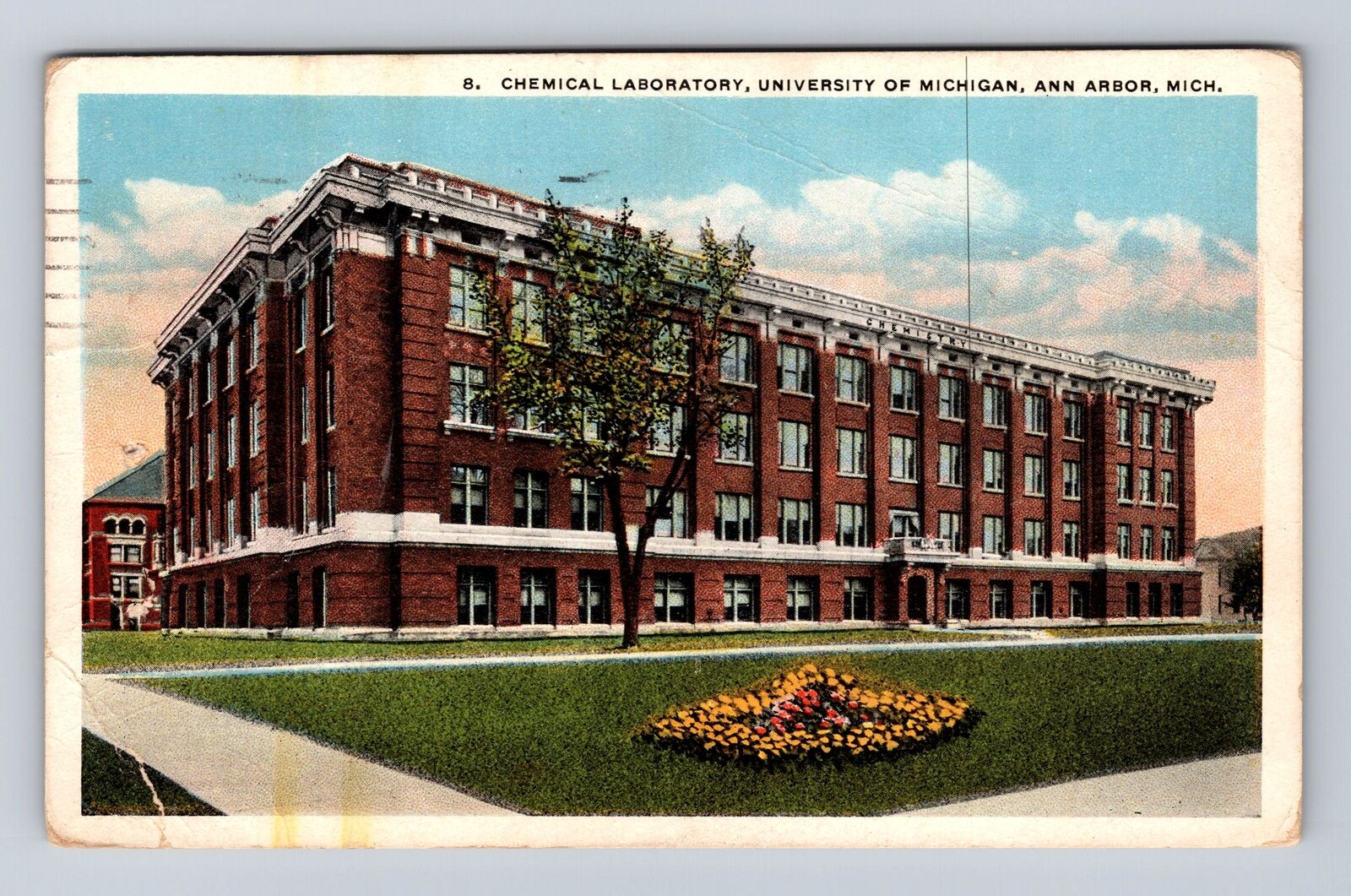 Ann Arbor MI-Michigan, University of Michigan, Chemical Lab Vintage Postcard