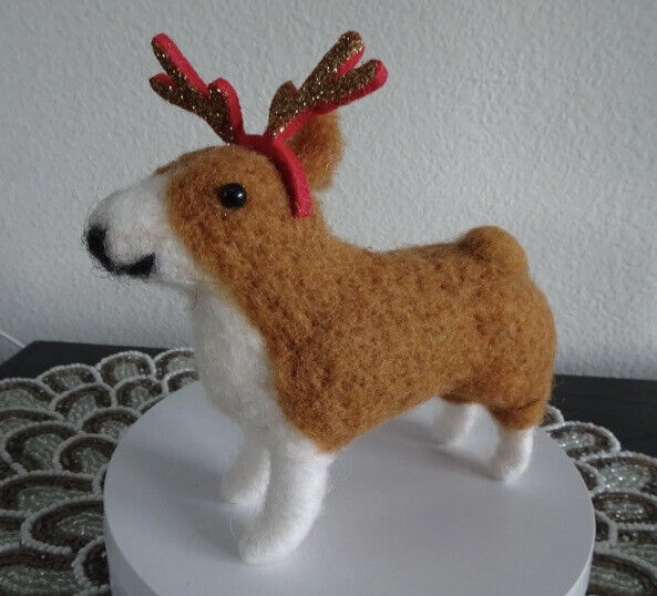 Corgi Ornament Target Wondershop 2023 Dog Felted wool Butt Christmas Tree New