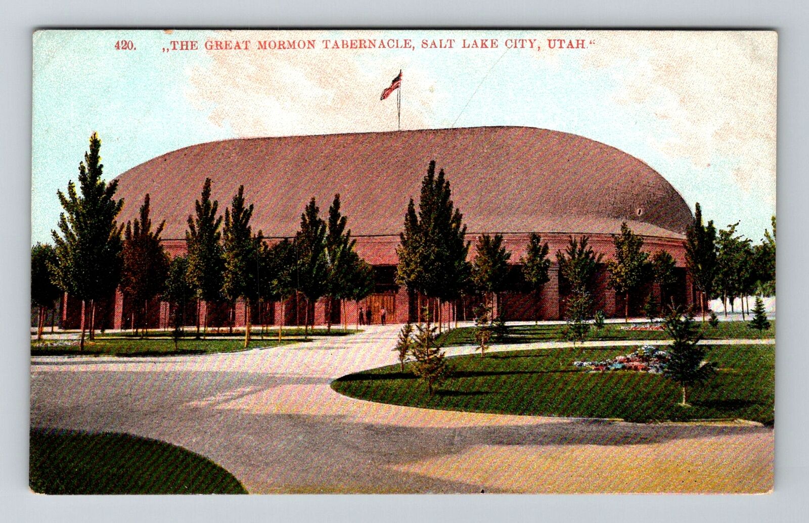 Salt Lake City UT-Utah, The Great Mormon Tabernacle Vintage Souvenir Postcard