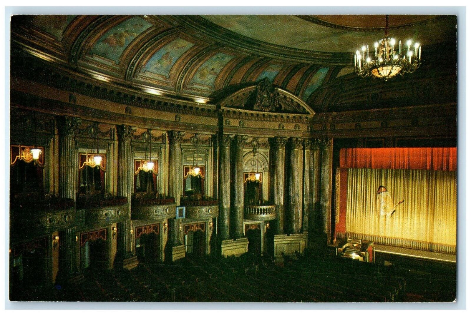 c1960\'s Al Ringling Theatre Interior View Baraboo Wisconsin WI Unposted Postcard