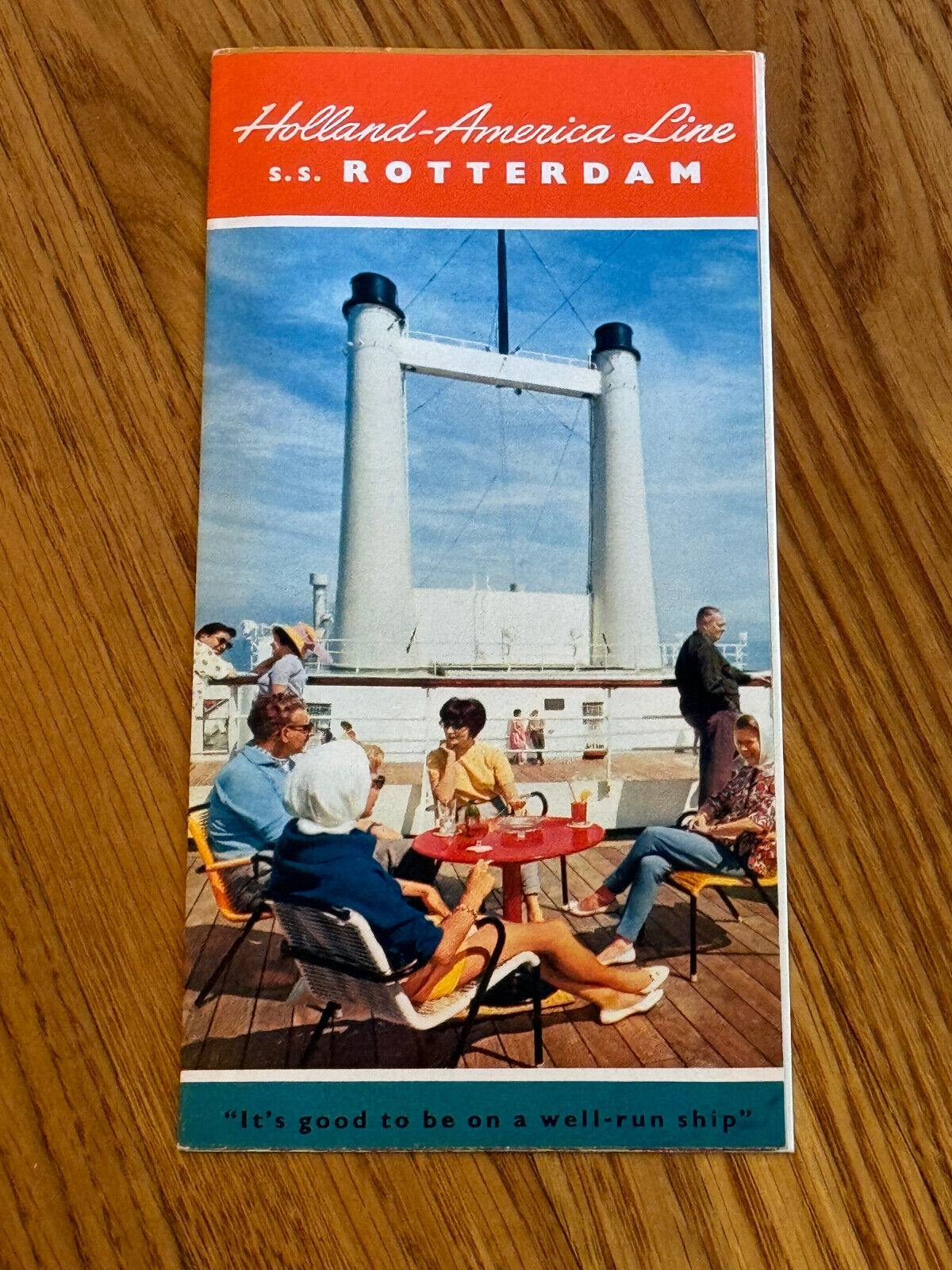 ss Rotterdam V Fold-Open Brochure / Holland America Line