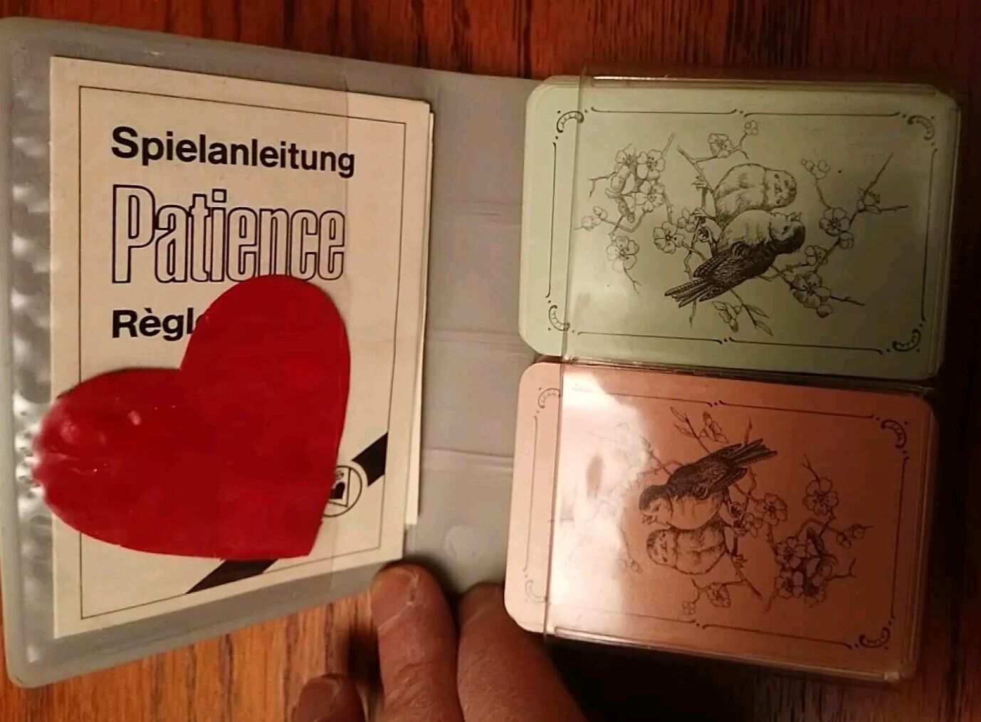 2 Decks, Swiss Patience Miniature Playing Cards, Spielanleitung