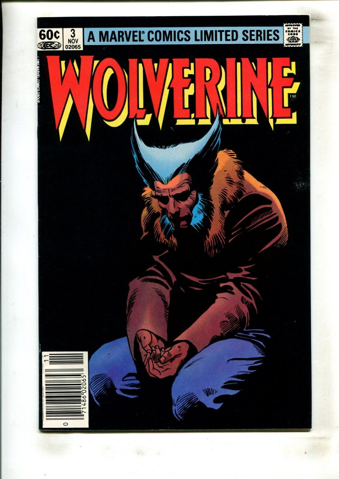 WOLVERINE #3 (7.0/7.5) FRANK MILLER COVER, NEWSSTAND 1982