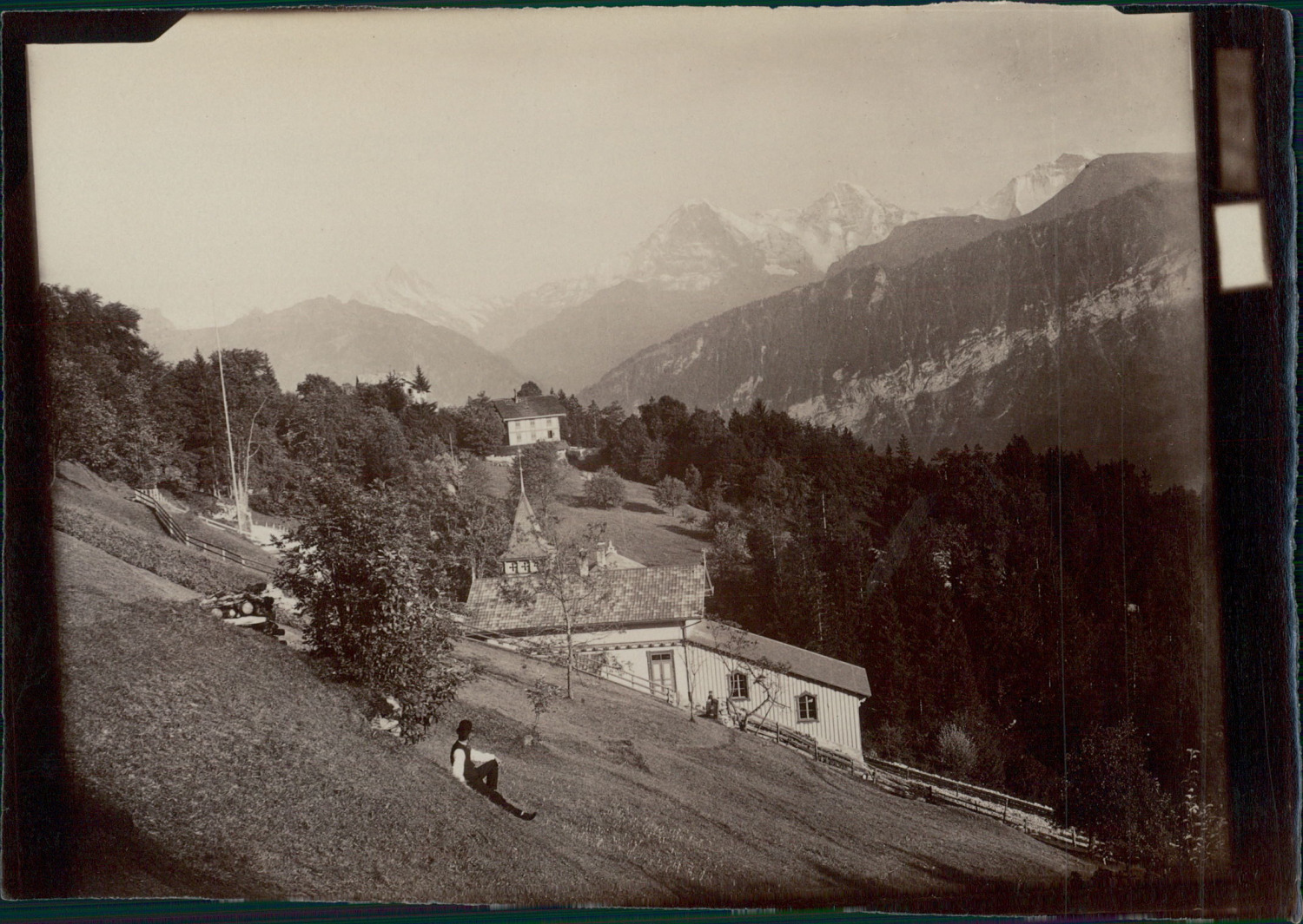 Adolphe Braun, Switzerland, St-Beatenberg, the funicular station, ca.1860, vintage
