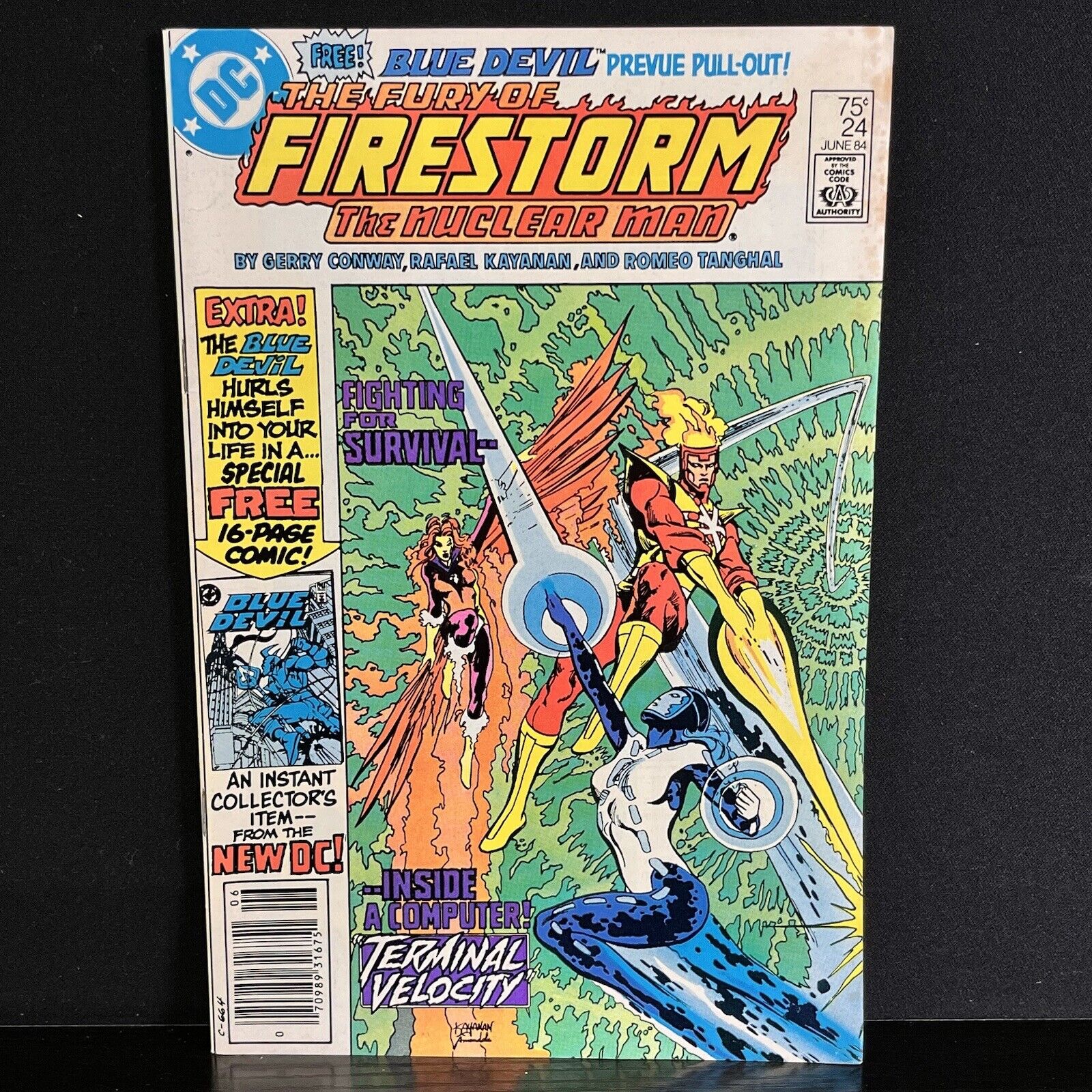 FURY OF FIRESTORM #24 VGC  1ST APP NEWSSTAND DC COMIC BOOK