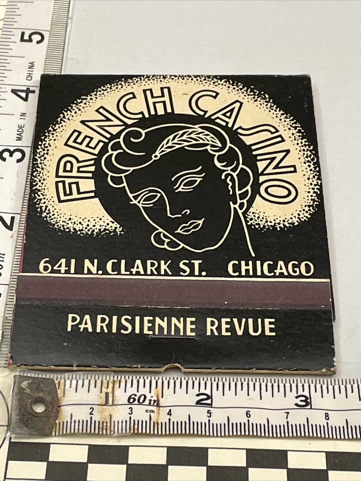 Giant Feature Matchbook  French Casino  Parisienne Revue  Chicago gmg  Unstruck