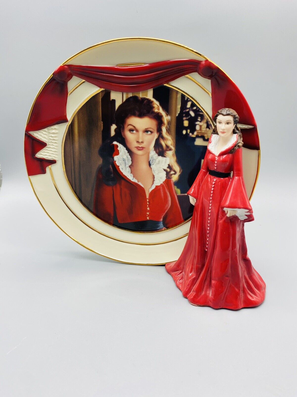 Vintage collectors plate Reflections of Scarlet O’Hara