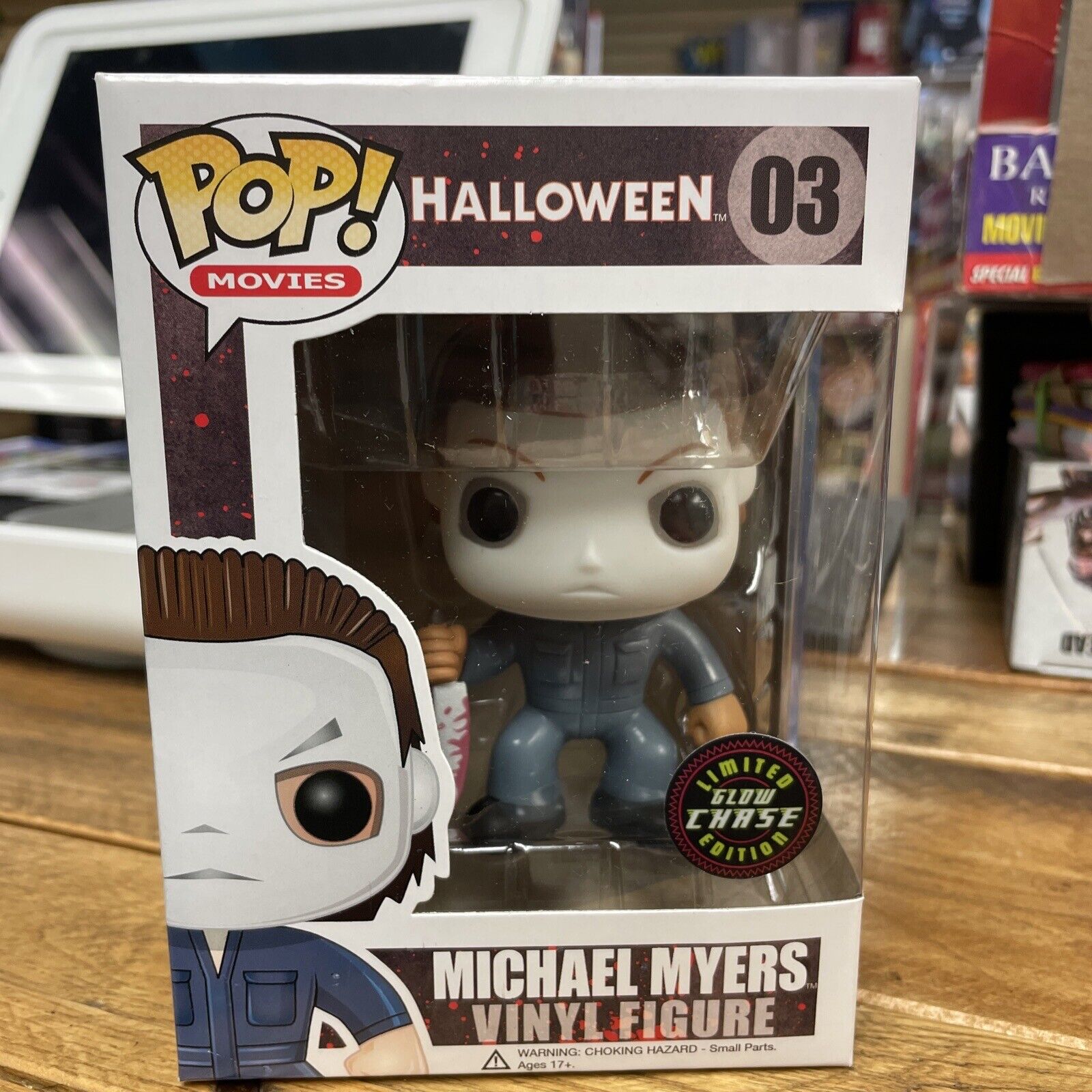 Funko Pop Michael Myers Halloween #03 Glow In The Dark Chase 2011 - Authentic
