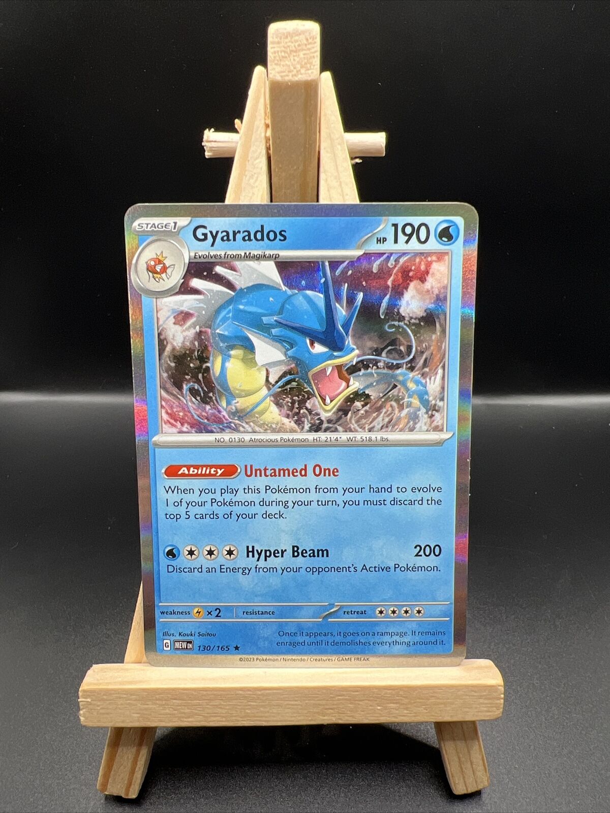 Gyarados Garados Holo - Mew 151 - 130/165 - Pokemon Card - English