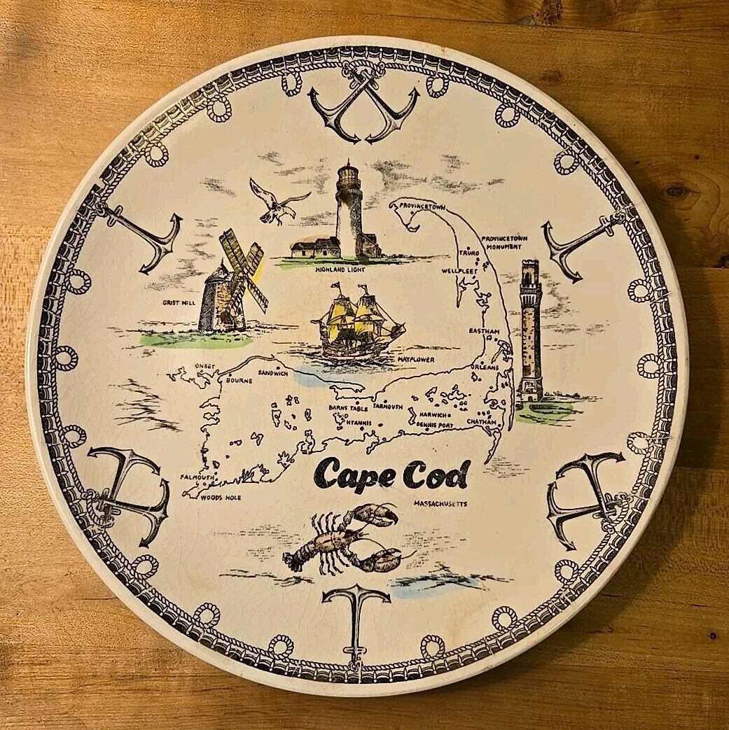 Cape Cod Massachusetts State Souvenir Plate