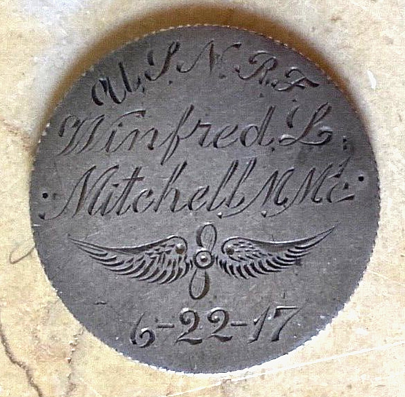 RARE WWI US NAVAL RESERVE FLYING CORPS MACHINIST MATE 1st CLASS WINGS 1917