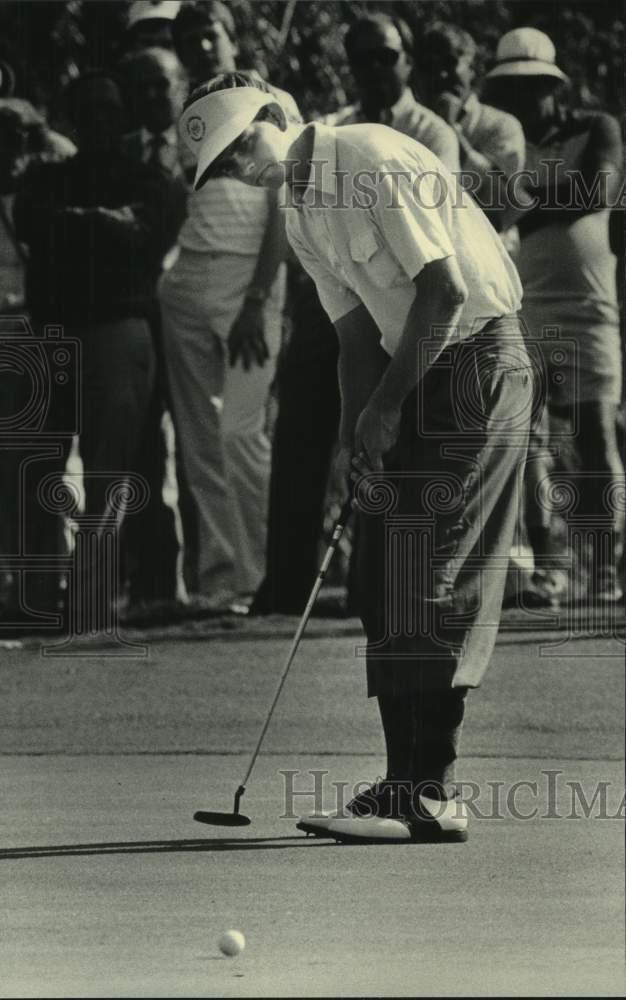 1985 Press Photo Golfer Ed Terasa in action during the Wisconsin Open
