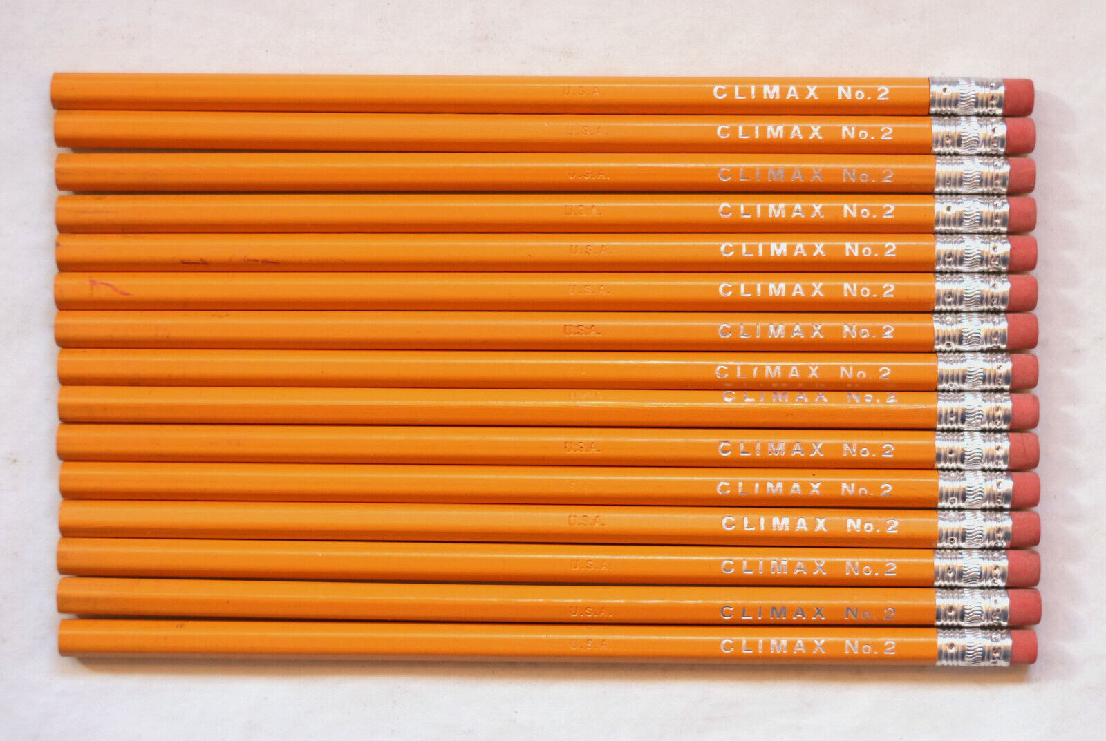 15 NOS Vintage Climax No. 2 Wood Writing Pencils