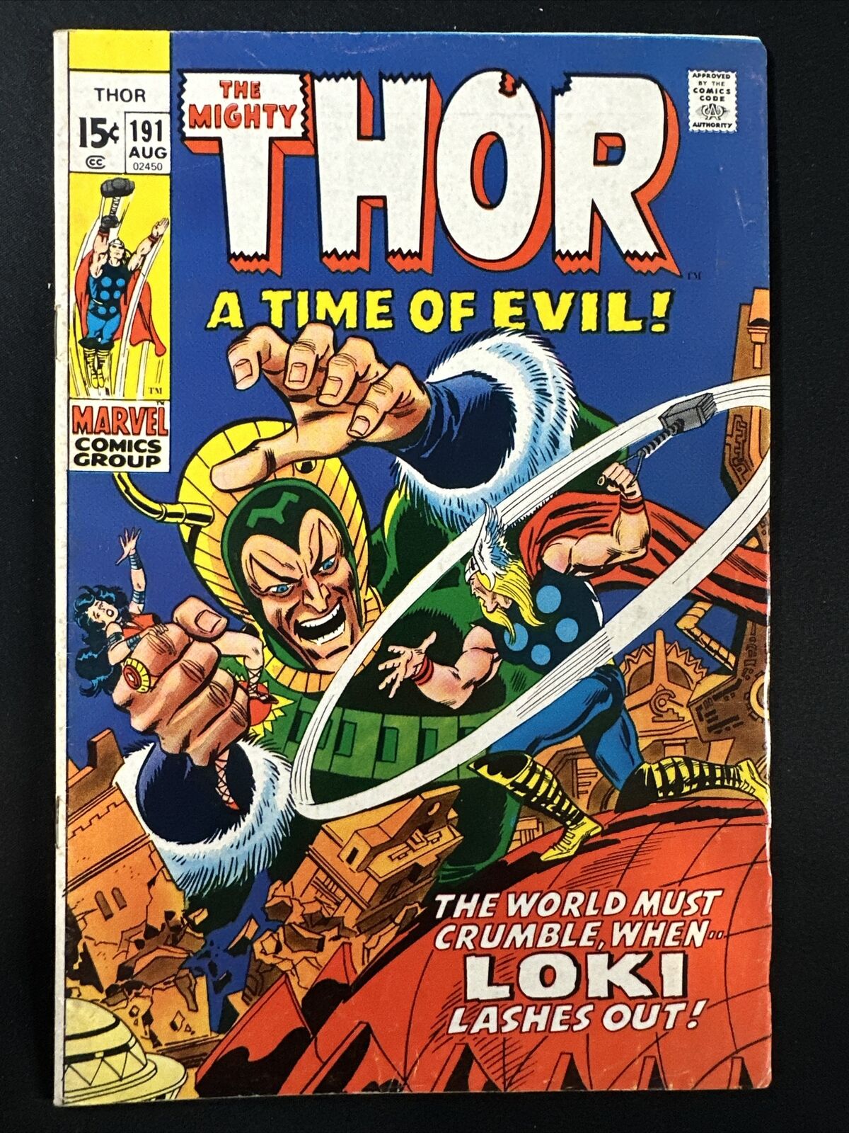 The Mighty Thor #191 Vintage Marvel Comics Silver Age 1st Print 1971 VG *A2